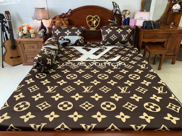 DRAP THUN HÀN QUỐC MẪU MỚI LV MÀU NÂU