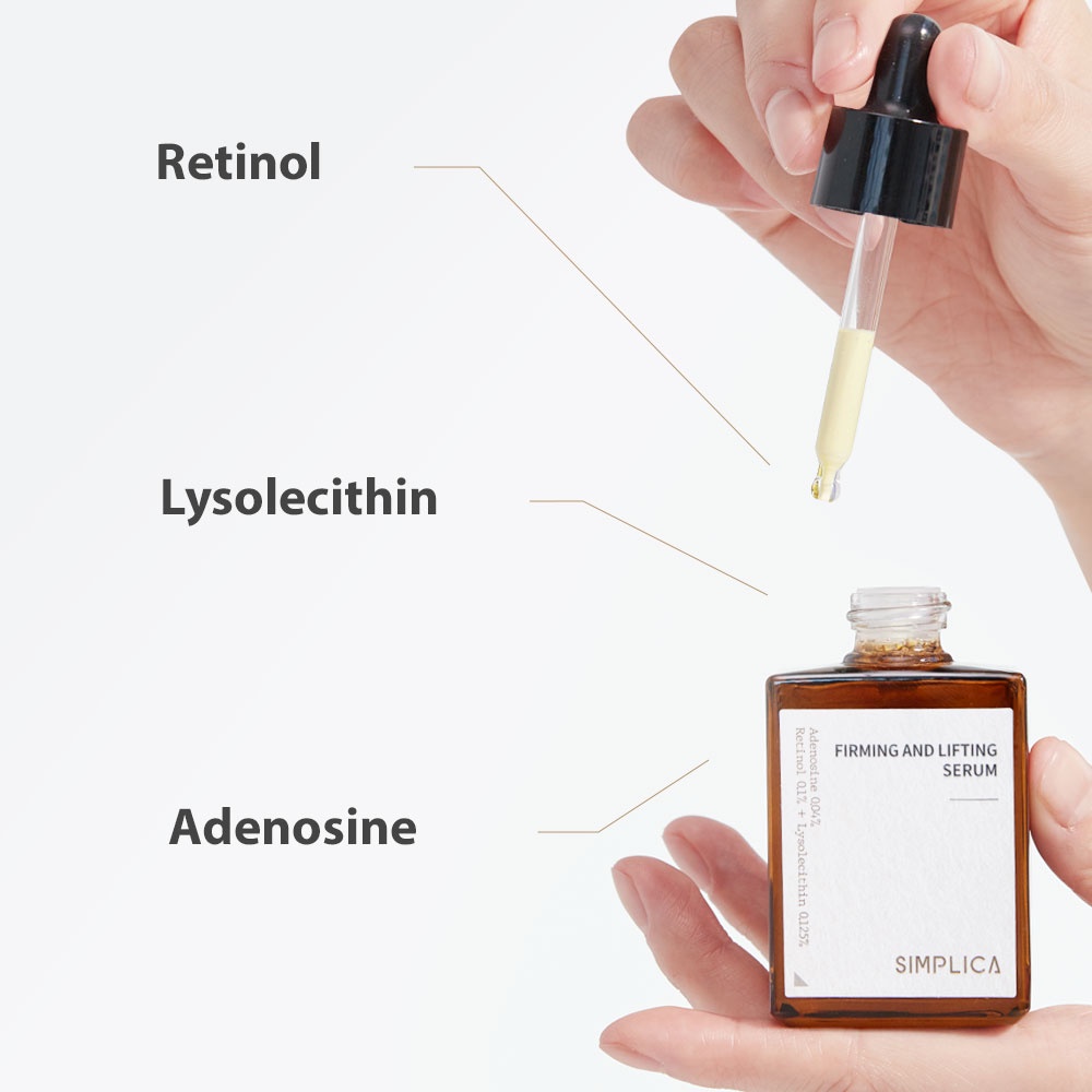 SIMPLICA Serum Retinol 30ml Đơn Giản Làm Săn Chắc Và Săn Chắc Da Không Gây Dị Ứng
