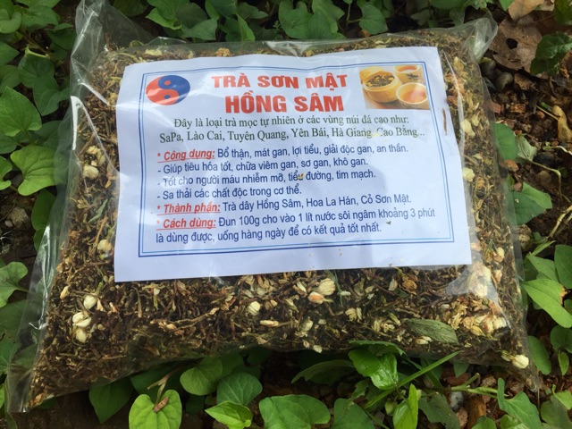 Trà sơn mật hồng sâm