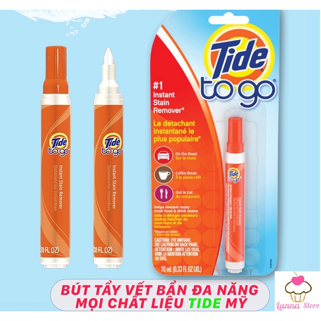 Bút tẩy vết bẩn quần áo Tide To Go 10ml loại bỏ vết bẩn tức thì - Mỹ