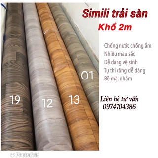 Mua Simili trải sàn vân gỗ sần  thảm nhựa lót nền giả vân gỗ nhám hàng Việt Nam