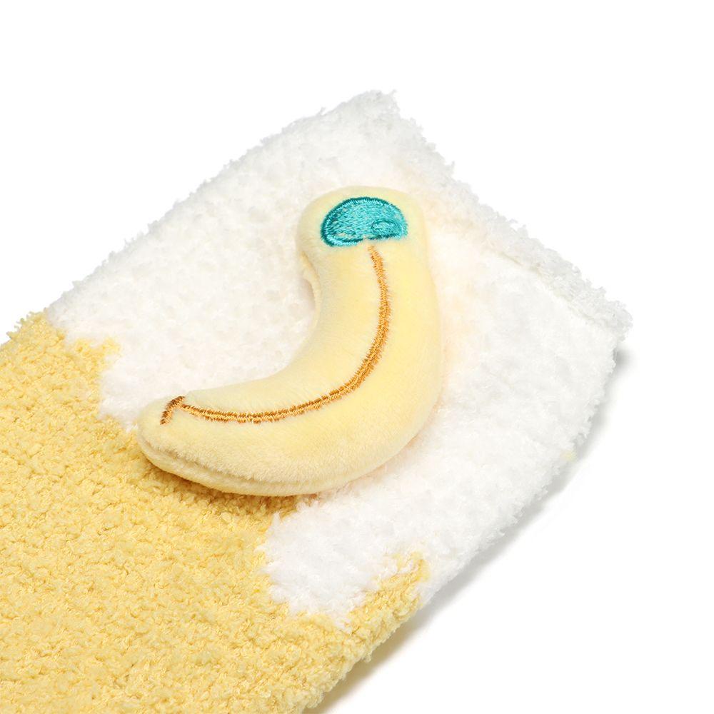 Vớ Ống Ngủ Vải Bông Dày In Họa Tiết Trái Cây Dễ Thương