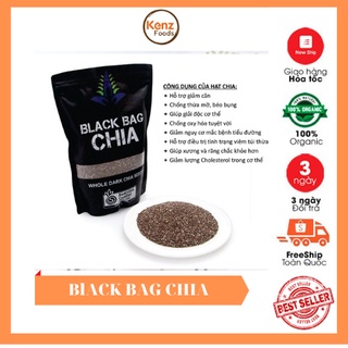 Hạt chia đen úc black bag chia - chia úc absolute organic hữu cơ