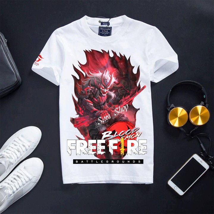 [Mã FAMARAL1 giảm 10K đơn 50K] [Đủ size] Áo Free Frie cotton cổ tròn màu trắng chất cực đẹp Quỷ Vương