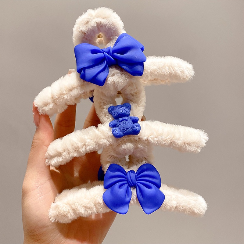 Kẹp Tóc Hình Chú Gấu Nhồi Bông Dễ Thương Thời Trang