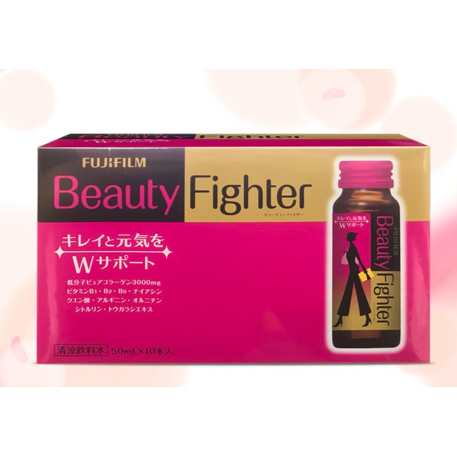 Nước uống làm đẹp da Beauty Fighter Fujifilm Nhật Bản 50ml bổ sung collagen