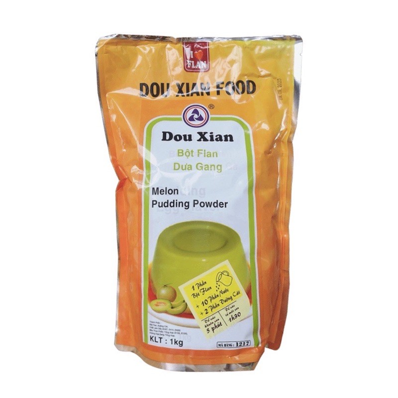 Bột Flan (Pudding) Dou Xian (Hàng Huy) 1kg đủ vị