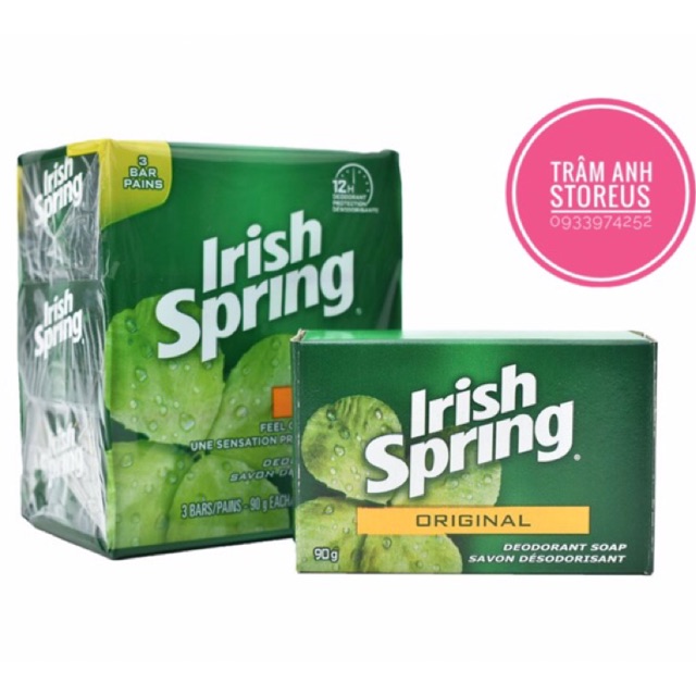XÀ BÔNG CỤC IRISH SPRING ORIGINAL USA MỸ 113gr