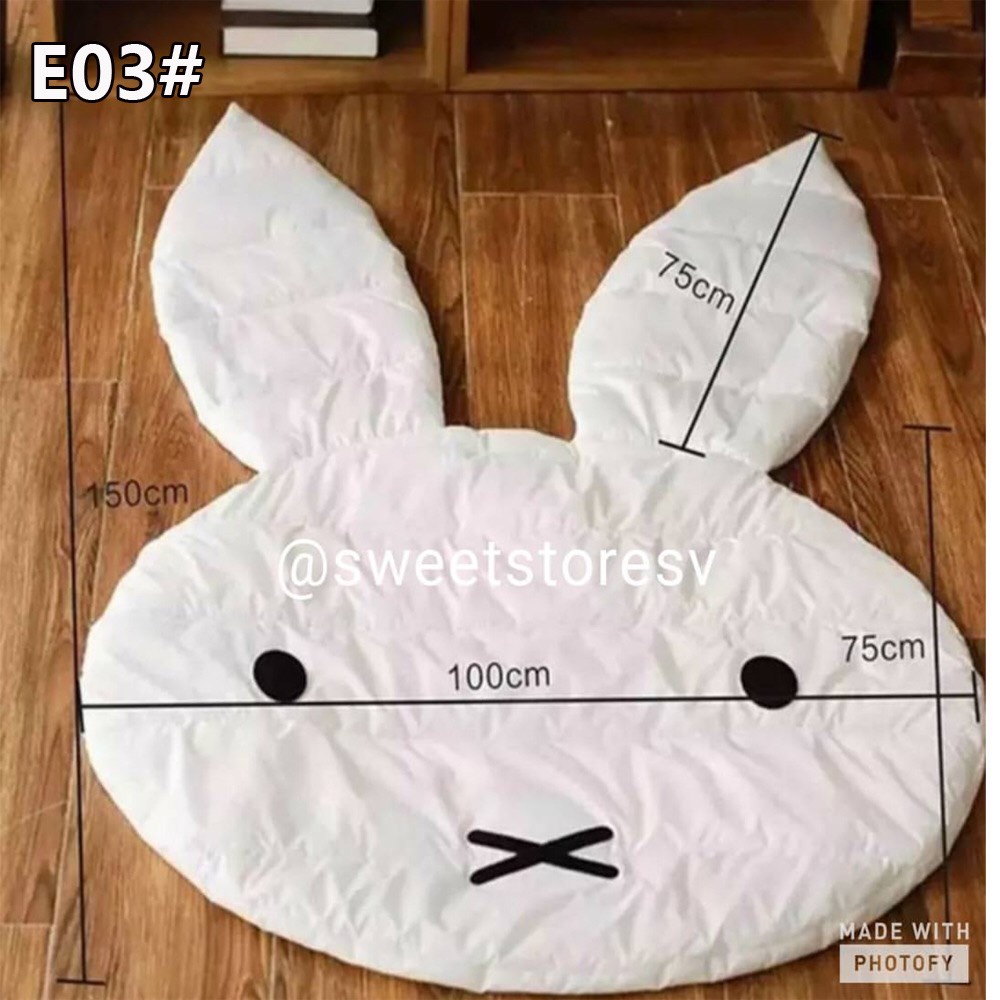 Thảm thỏ nằm chơi cho bé_