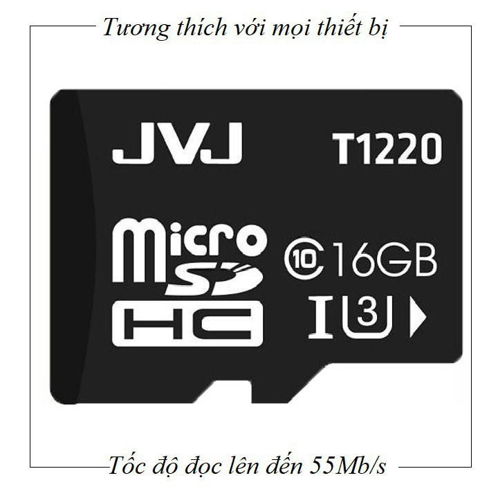 A24 Thẻ nhớ JVJ 16G U3 C10 tốc độ cao - phục vụ camera 5 7