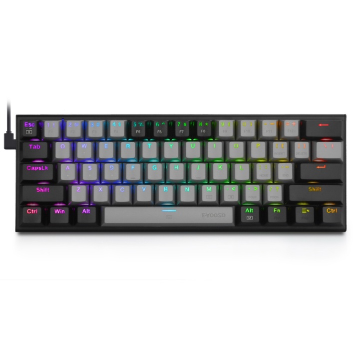 Bàn phím cơ chính hãng E-YOOSO Z11 60% 61 Phím Có HOTSWAP, Dây Cáp Type C tháo rời