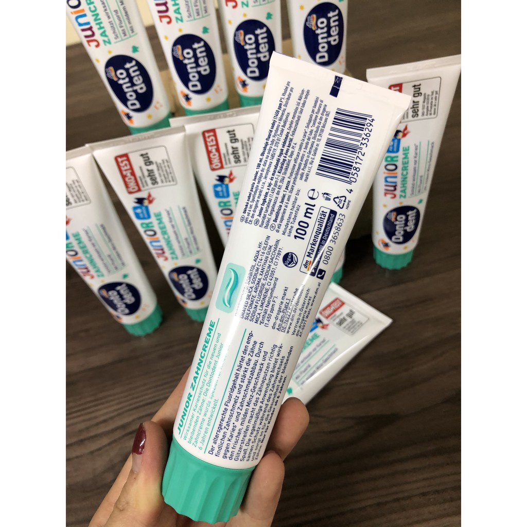 Kem đánh răng Dontodent 125ml trắng sáng tự nhiên, loại bỏ mảng bám