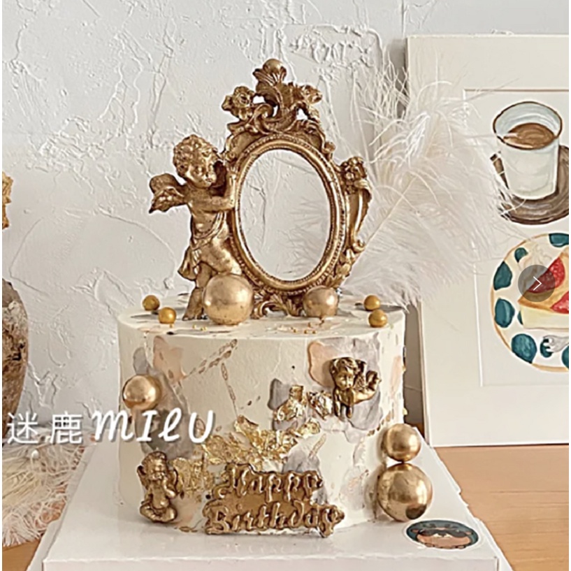 Khung Trang Trí Bánh Kem Phong Cách Châu Âu Cổ Điển