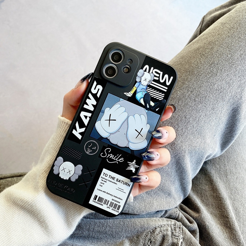 Ốp Điện Thoại Silicon Chống Sốc Hình Gấu Kaws Cho iPhone 7 plus 8 plus xs max xr Apple 11 pro max 12 pro max 13 pro max