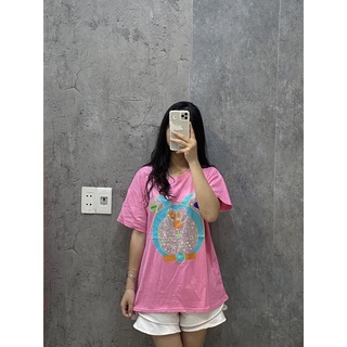 Áo phông nữ cộc tay Quảng Châu dáng dài freesize chất liệu 100% cotton