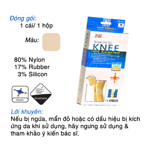 ĐAI GỐI THUN - Đai hỗ trợ đầu gối ES-762