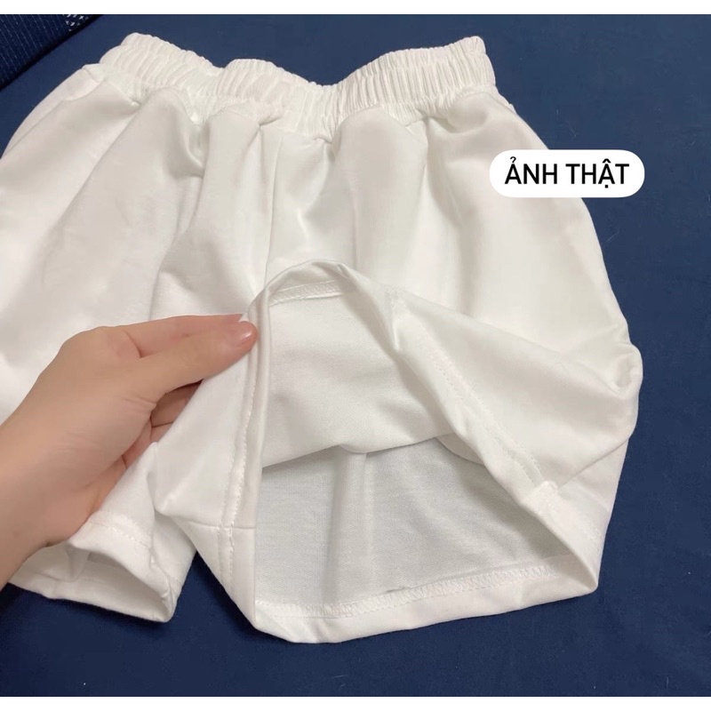 DORÉE - Quần short ngắn chữ NY thêu hàng Quảng Châu