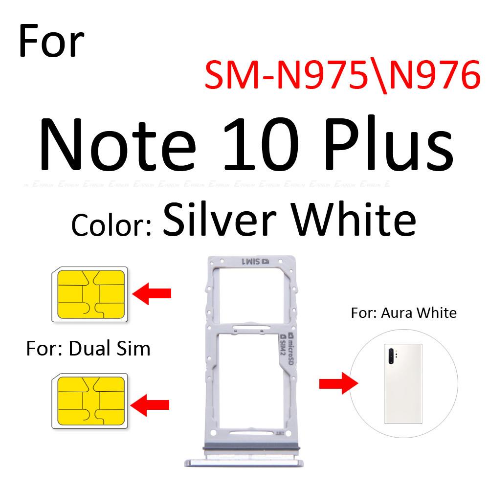Đầu Đọc Thẻ Sim Cho Samsung Galaxy Note 10 Plus 5G N970 N975 N976 Micro SD