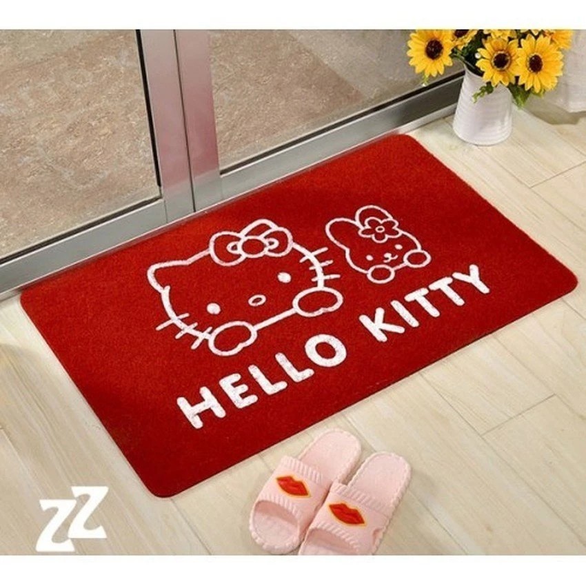 THẢM CHÙI CHÂN HELLO KITTY ĐÁNG YÊU -Rẻ nhất