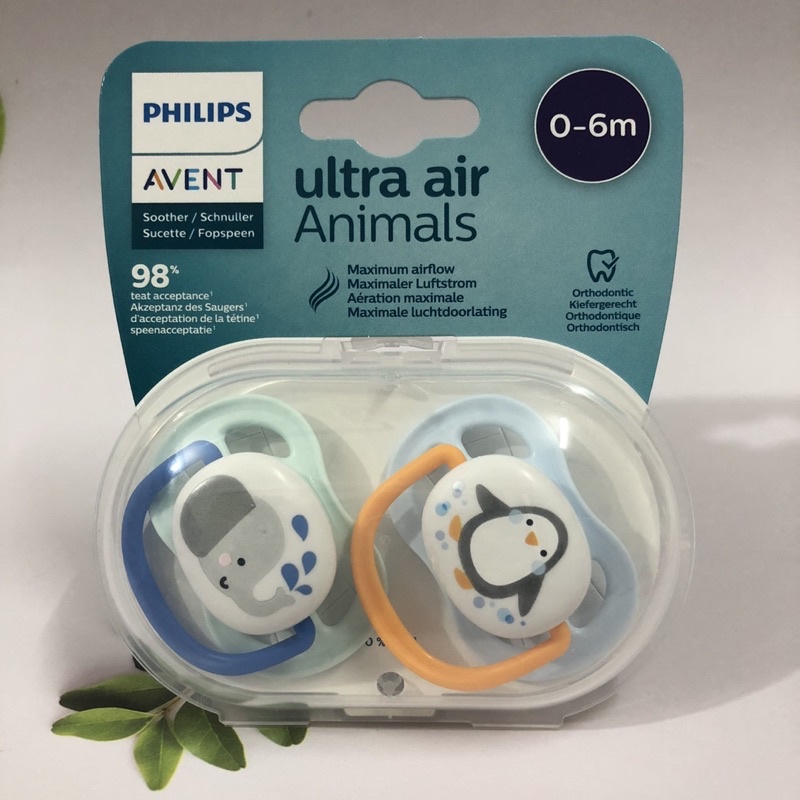 Ti Giả Avent Ultra Air siêu mềm sz 0-6m, 6-18m.