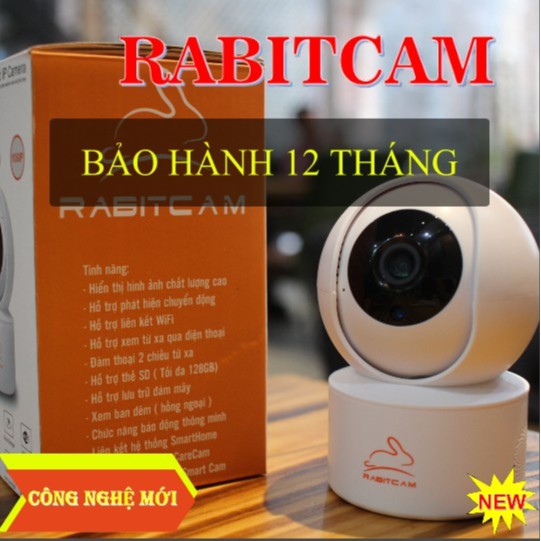 Camera quan sát 360 Rabitcam TN20 nhỏ gọn, hình ảnh Full HD sắc nét, đàm thoại 2 chiều tốt, kèm thẻ nhớ 32GB | BigBuy360 - bigbuy360.vn
