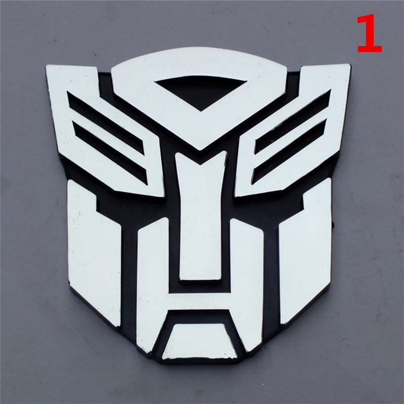 Miếng dán biểu tượng robot biến hình hiệu ứng dạ quang 3D phát sáng