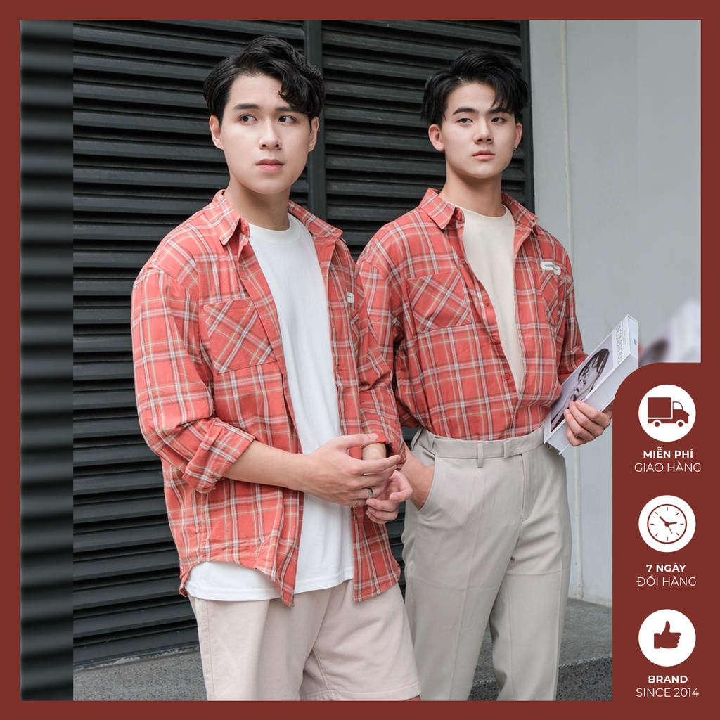 Áo sơ mi unisex kẻ caro sọc to - SM439