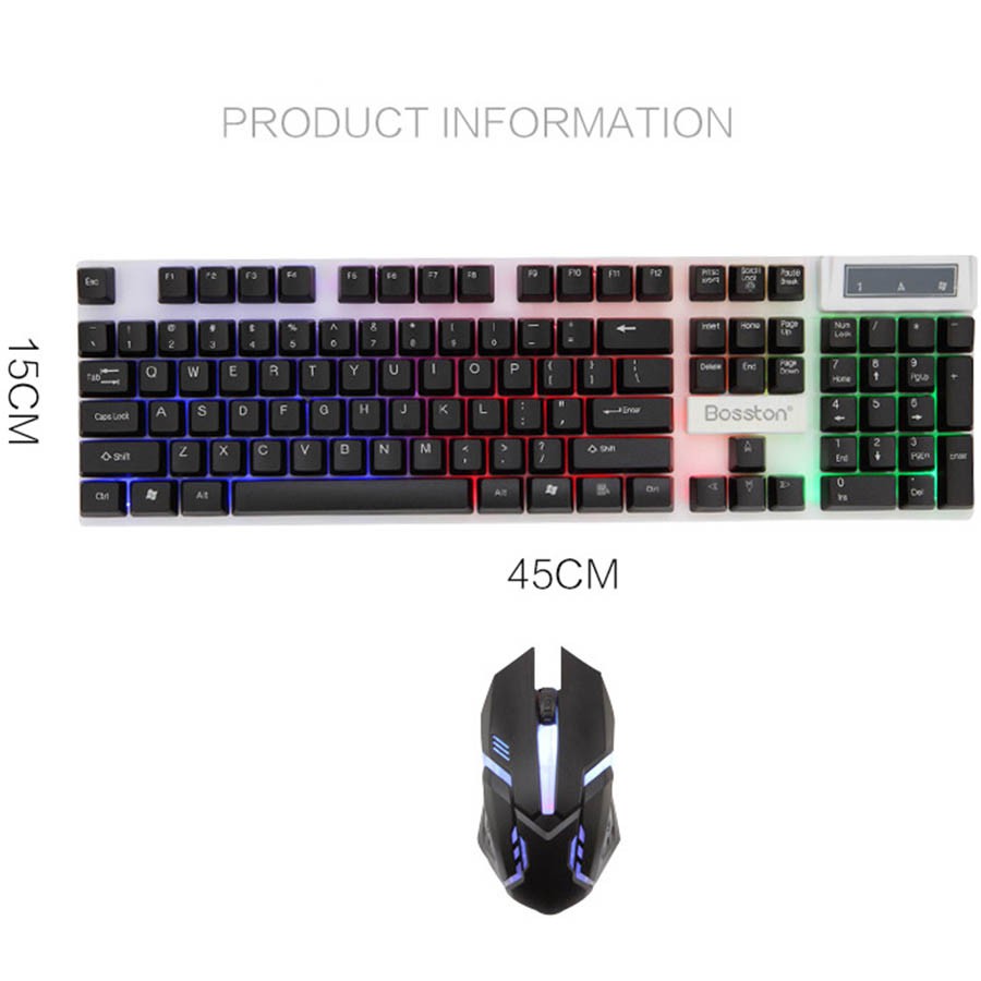 [Combo]Bộ bàn phím & Chuột máy tính Bosston 8310 LED - Hàng chính hãng BH 12 tháng | BigBuy360 - bigbuy360.vn