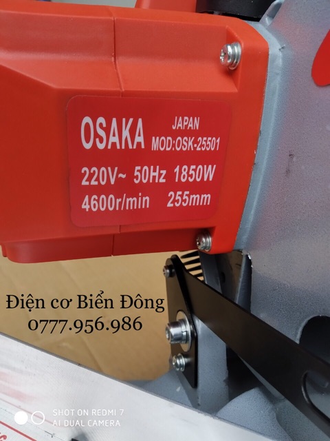 Máy cắt nhôm FREESHIP Máy cắt nhôm OSAKA đĩa cắt 255mm 1850W chất lượng cao