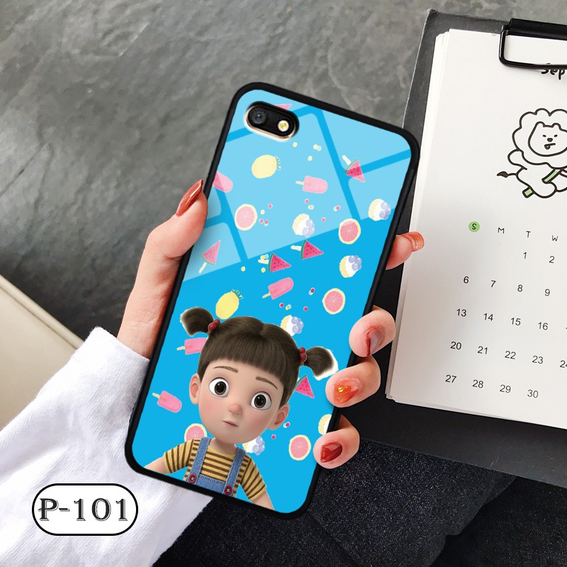 Ốp kính 3D OPPO F3/ A77 - hình cute