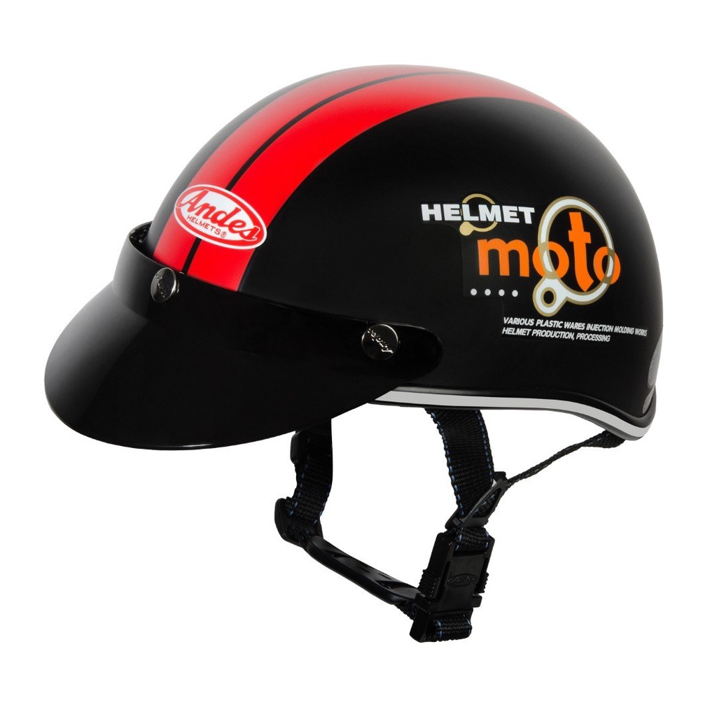 Mũ bảo hiểm nửa đầu Andes haly - tem moto