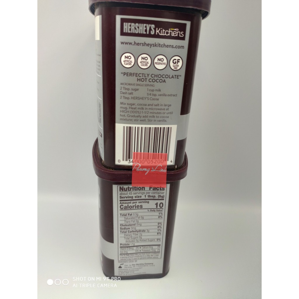 BỘT CACAO HERSHEY.'S NGUYÊN CHẤT 100% HỘP 226G HÀNG NHẬP TỪ MỸ 100% | BigBuy360 - bigbuy360.vn