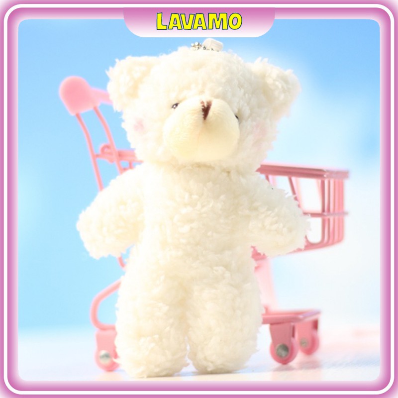 Móc khóa gấu bông treo balo siêu dễ thương LAVAMO MK01
