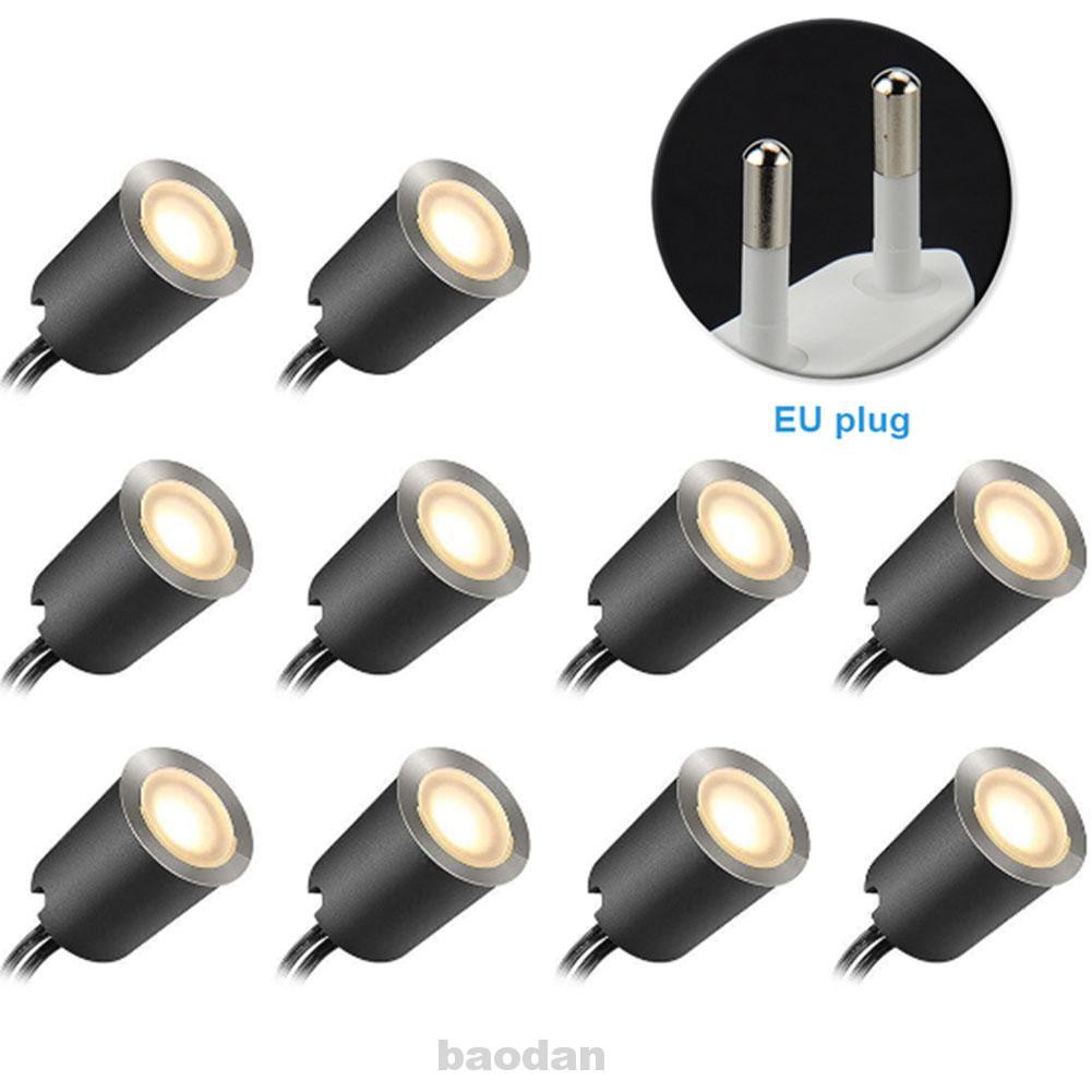 10pcs ABS Home Decor Warm White Outdoor Lighting Waterproof Garden With Protecting Shell Kitchen Skirting Decking Light