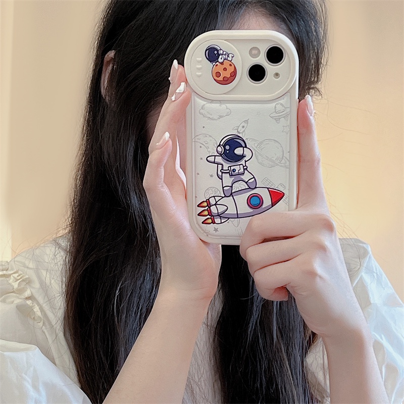 Ốp Điện Thoại Chống Sốc Có Đệm Khí Hình Phi Hành Gia Cho iPhone 12 13 11 PRO MAX XR 11 12 PRO 13 PRO MAX 14 14 PRO