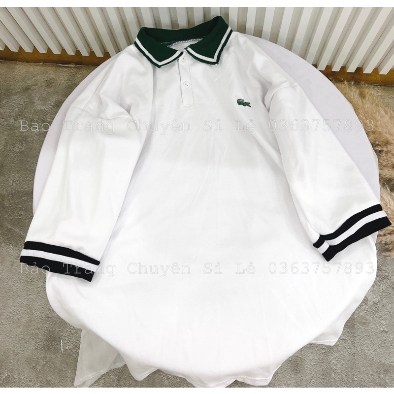 Áo Phông Polo Cổ Bẻ Thêu Ngực Hoạ Tiết Sắc Nét Form Rộng Unisex Nam Nữ Kiểu Dáng Hàn Quốc Trẻ Trung Năng Động