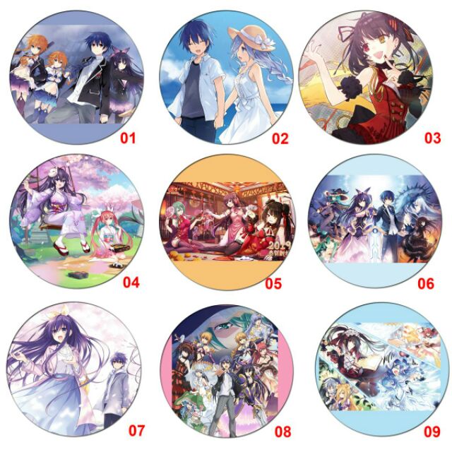 Huy hiệu anime DATE ALIVE