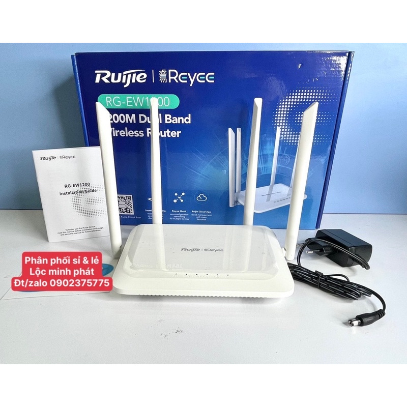 Bộ phát wifi Router Ruijie RG-EW1200 băng tầng kép chuẩn AC1200Mbps