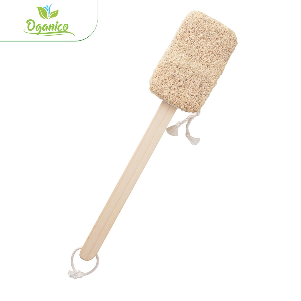 Cây chà lưng xơ mướp handmade tắm, tẩy tế bào chết, massage body - Oganico