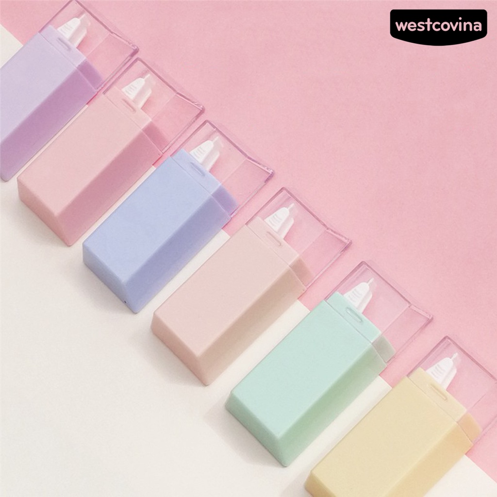 [Hot]✍Bộ 6 Cuộn Băng Keo Trơn Mịn Mini Cho Văn Phòng