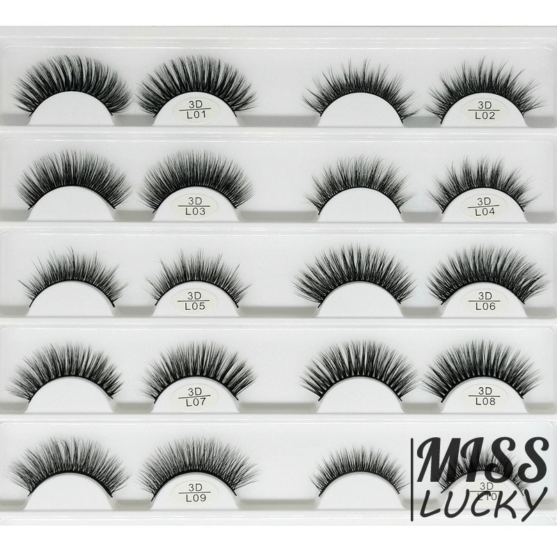 Mi giả tự nhiên 3D thích hợp trang điểm hàng ngày dành cho nữ