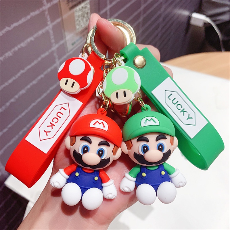 Móc khóa hình nhân vật game Mario dễ thương