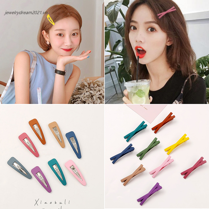 Kẹp Tóc Nhiều Màu Sắc Ngọt Ngào Phong Cách Hàn Quốc Cho Nữ
