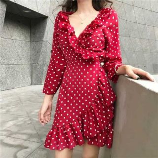 [Sẵn] Đầm vạt chéo Quảng Châu