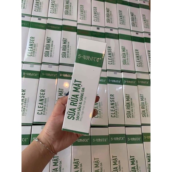 Sữa rửa mặt nha đam Swhite! Sạch sâu & Sáng Da!