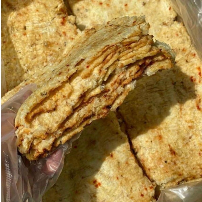 Khô cá thiều miếng tẩm vị - hũ 1 kg