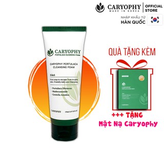 Bộ Đôi Dưỡng Da Ngăn Ngừa Mụn Thâm Mặt Nạ Và Sữa Rửa Mặt Caryophy
