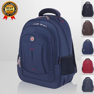 Balo laptop 14inch, balo học sinh cấp 2 bền đẹp, thời trang KL19 xanh