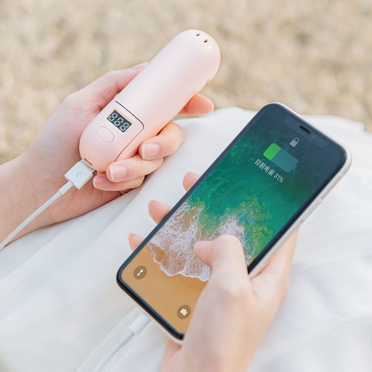 [HOT] - Quạt tích điện Mini kiêm sạc dự phòng 2.000 mAh - V1 Thiết kế nhỏ gọn, kiểu dáng dễ thương | BigBuy360 - bigbuy360.vn