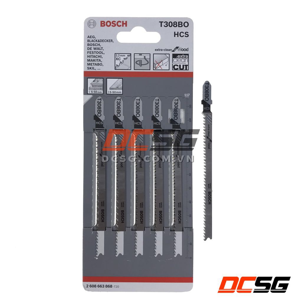 Lưỡi cưa lọng cắt lượn gỗ dòng Expert T308BO Bosch 2608900555  | DCSG